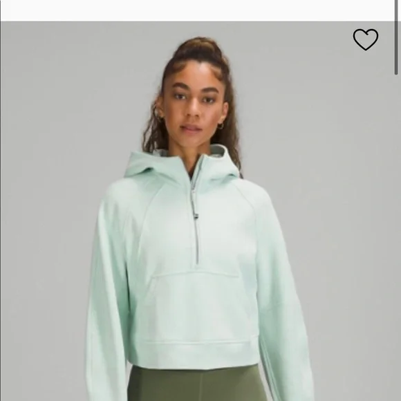 SOLD!! NWT Lululemon 1/2 Zip Scuba Hoodie - Picture 3 of 5